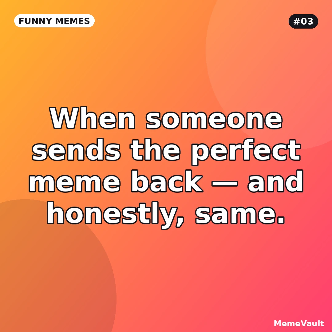 Funny Memes meme 3: When someone sends the perfect meme back Funny Memes meme 3: When someone sends the perfect meme back