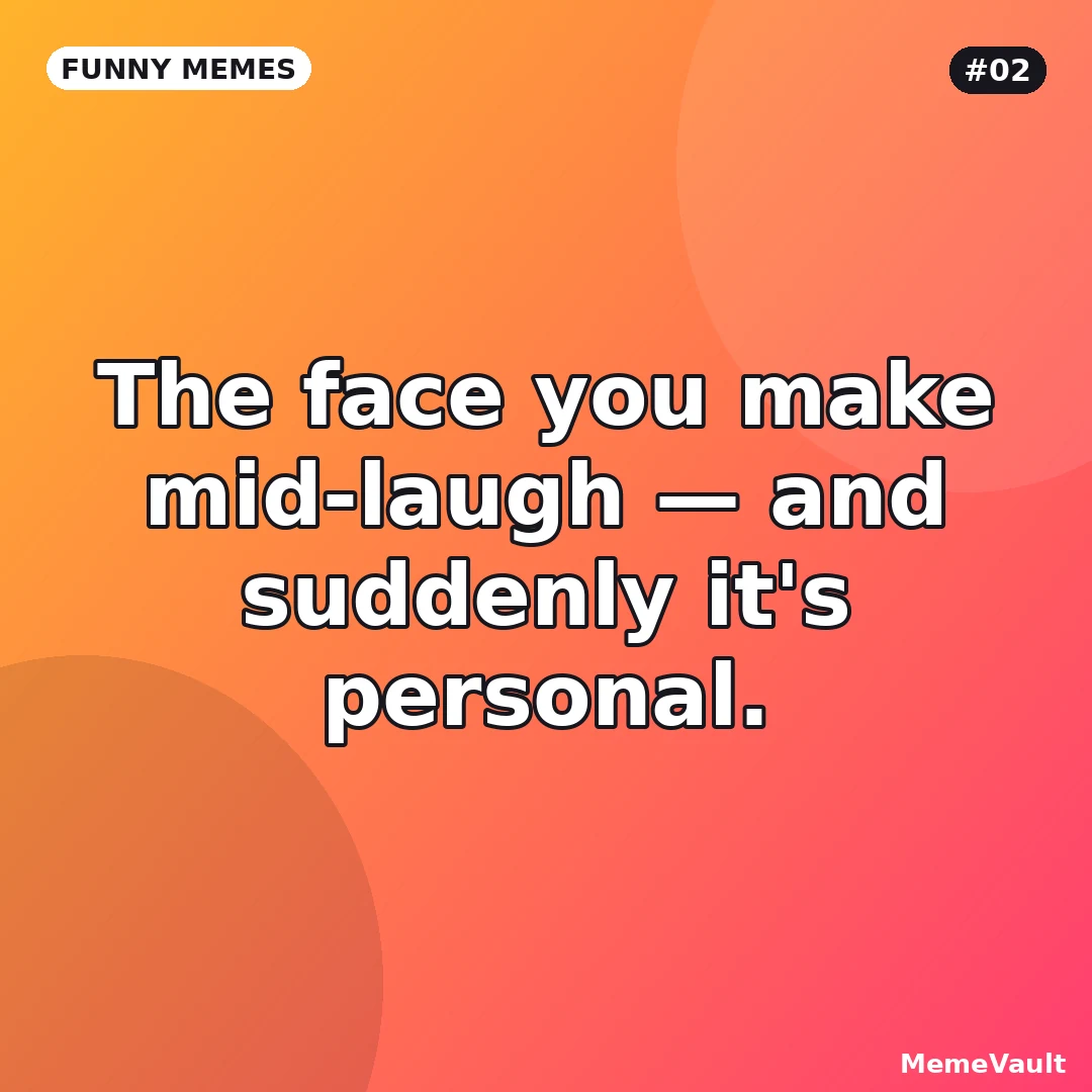 Funny Memes meme 2: The face you make mid-laugh