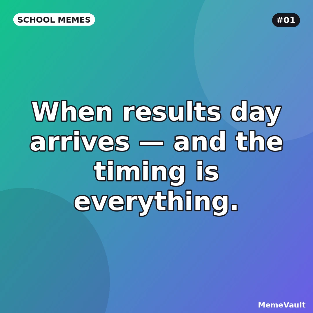 School Memes meme 1: When results day arrives School Memes meme 1: When results day arrives
